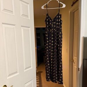 Fun Bumble Bee Patterned Maxi Dress